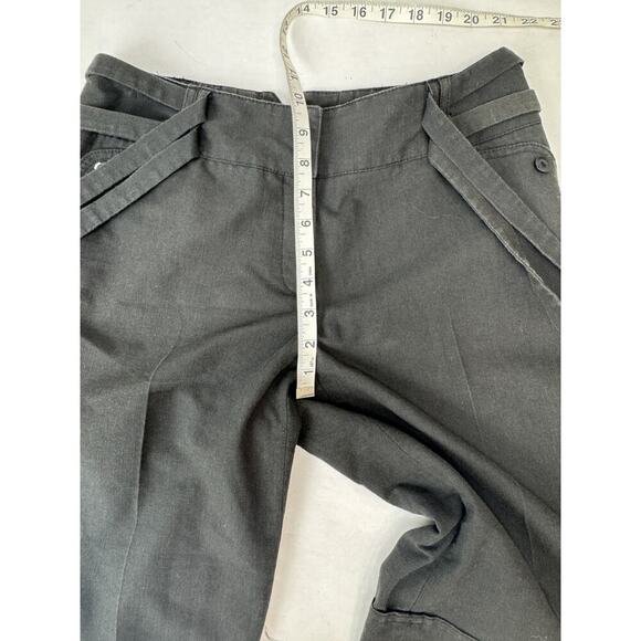 AGB Trouser Long Shorts Belted Dress Shorts 12" Inseam Dark Gray 4 - Picture 3 of 9